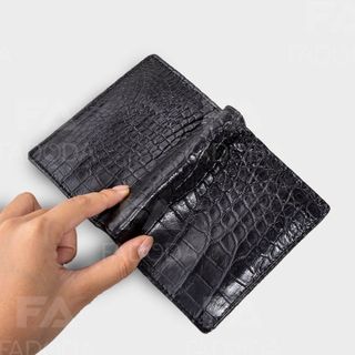 VÍ ĐỨNG DA CÁ SẤU THẬT SP-FCW01B VÙNG VÂN BỤNG DA CÁ SẤU - FADODA