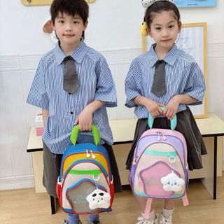 Ba Lô Hình Sao Dễ Thương Cho Trẻ 6–9 Tuổi – Đựng Sách Vở & Văn Phòng Phẩm Gọn Gàng AT11