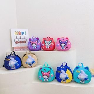 Ba Lô KUROMI Cho Bé Gái Mẫu Giáo – Hoạt Hình Đáng Yêu, Đựng Đồ Tiện Lợi AT10