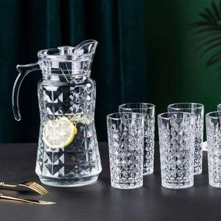 BỘ BÌNH THUỶ TINH KÈM 6 LY DELI YZH-33L7 (T6)