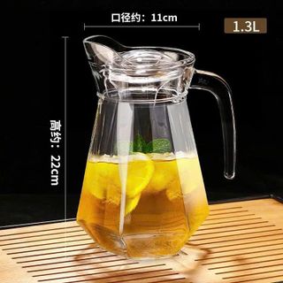 BÌNH NƯỚC THỦY TINH LỤC GIÁC DELI 1,3L EH1028 (T12)