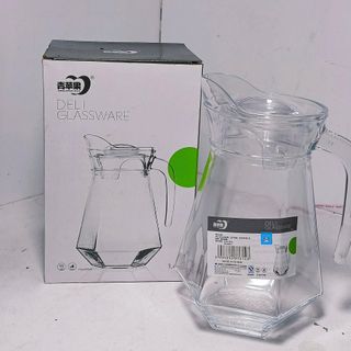 BÌNH NƯỚC THỦY TINH LỤC GIÁC DELI 1,3L EH1028 (T12)