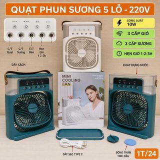 QUẠT PHUN SƯƠNG 5 LỖ 3 CHẾ ĐỘ LOẠI LỚN (T24)