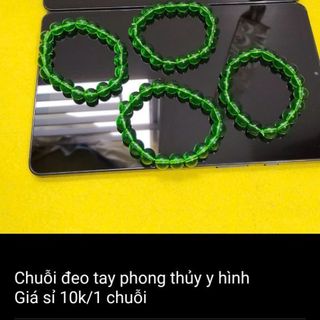Vòng tay xanh lá 10li chuỗi đeo tay