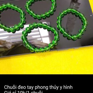 Vòng tay xanh lá 10li chuỗi đeo tay