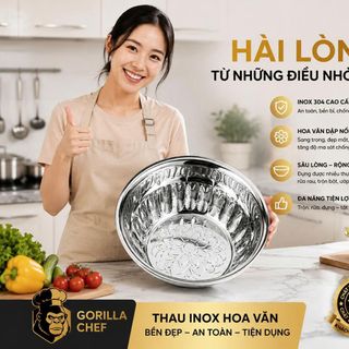 THAU INOX HOA VĂN 20CM (T180)