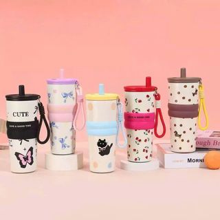 BÌNH GIỮ NHIỆT INOX CAO CẤP CÓ QUAI XÁCH 710ML