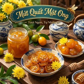 MỨT TẮC RIM MẬT ONG DẺO THƠM, CHUA NGỌT CỰC CUỐN - WINNIE HOUSE