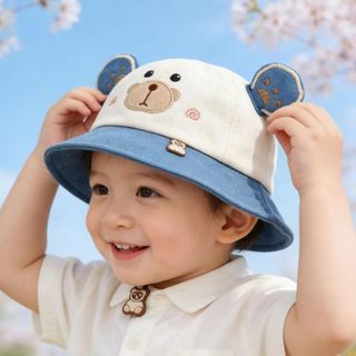 Mũ Xô Cho Bé – Cotton Thoáng Khí, Chống Gió & Chống Nắng Mùa Xuân Thu AB25