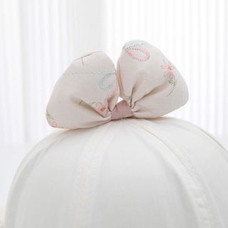 Mũ Xô Công Chúa Cho Bé Gái – Chống Nắng Họa Tiết Hoa & Nơ, Dễ Thương AB23