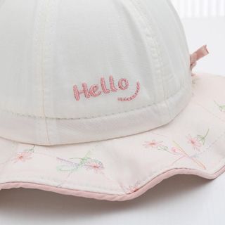 Mũ Xô Công Chúa Cho Bé Gái – Chống Nắng Họa Tiết Hoa & Nơ, Dễ Thương AB23