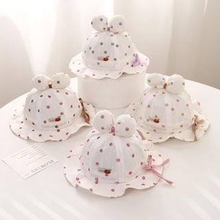 Mũ Ngư Dân Cotton Cho Bé Gái– Mũ Xô Chống Nắng & Chống Gió Mùa Xuân Thu AB20