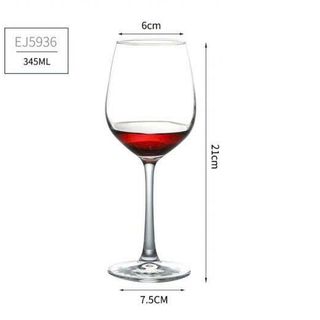 BỘ 6 LY THUỶ TINH UỐNG RƯỢU VANG 345ML EJ5936 (T6)