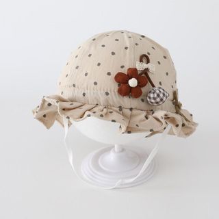 Mũ Len Họa Tiết Hoa Hàn Quốc Cho Bé – Mũ Cotton Mỏng Nhẹ, Chống Nắng Mùa Xuân Thu Hè AB18