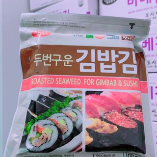 Rong biển cuộn Gimbap Manna Food Hàn Quốc Gói 100 Lá