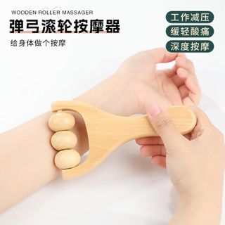 Cây Massage Gỗ Con Lăn Cầm Tay – Dụng Cụ Massage Kinh Lạc Thư Giãn Toàn Thân NC3