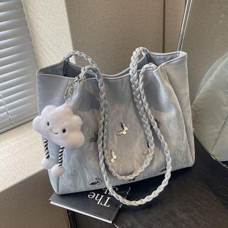 Túi xách đeo vai nữ họa tiết bướm thời trang – Túi tote form lớn phong cách Hàn Quốc, túi xách đi chơi cao cấp AM9