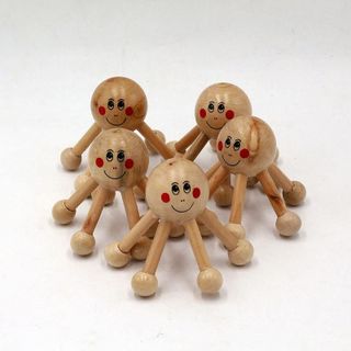 Dụng Cụ Massage Gỗ Mini Mặt Cười – Cây Massage Cầm Tay Du Lịch Tiện Lợi NC2