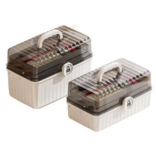 Hộp đựng thuốc 3 tầng đa năng có quai xách – Hộp y tế gia đình phân ngăn tiện lợi, hộp sơ cứu cao cấp AM8