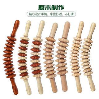 Gậy Lăn Massage Gỗ Di Động 8 Bánh – Dụng Cụ Massage Bụng, Lưng, Chân Thư Giãn NC 1