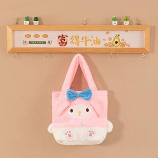 Túi xách lông mềm hình thú cute – Túi tote nữ dễ thương phong cách Hàn Quốc, túi xách đi chơi siêu xinh AM6