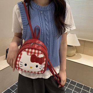 Ba lô mini mèo caro dễ thương – Balo nữ nhỏ gọn phong cách Hàn Quốc, túi xách siêu xinh AM5