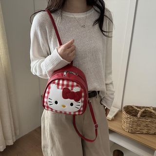 Ba lô mini mèo caro dễ thương – Balo nữ nhỏ gọn phong cách Hàn Quốc, túi xách siêu xinh AM5