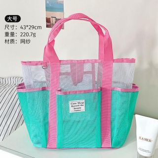 Túi lưới đi biển form lớn đa năng – Túi tote đựng đồ du lịch, gym, đồ tắm thoáng khí tiện lợi AM4