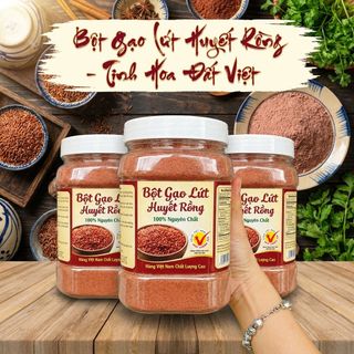 BỘT GẠO LỨT ĐỎ NGUYÊN CHẤT GIẢM CÂN AN TOÀN 500G - WINNIE HOUSE