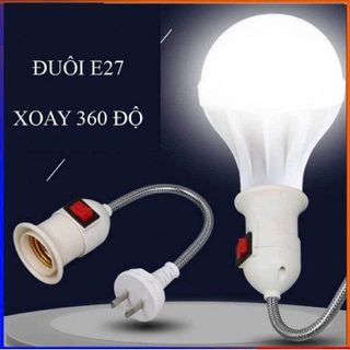 ĐUI ĐÈN LÒ XO CÓ CÔNG TẮC ĐUI E27