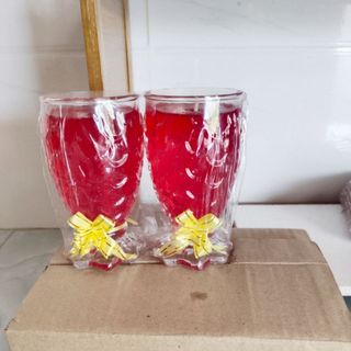 1 hộp Đèn cầy ly cá trung. Cao 12cm ( 3 cặp)