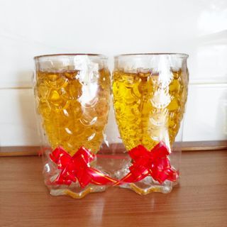 1 hộp Đèn cầy ly cá trung. Cao 12cm ( 3 cặp)