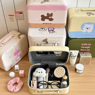 Túi đựng mỹ phẩm mini họa tiết dễ thương – Túi xách nhỏ gọn chống nước, hộp đựng đồ cá nhân du lịch tiện lợi AM2