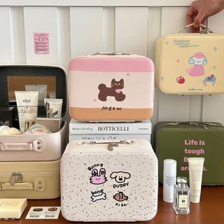 Túi đựng mỹ phẩm mini họa tiết dễ thương – Túi xách nhỏ gọn chống nước, hộp đựng đồ cá nhân du lịch tiện lợi AM2