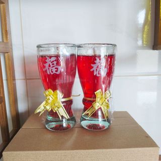 1 hộp đèn cầy ly A18. Side đại cao 14,5 cm