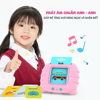 MÁY ĐỌC THẺ SONG NGỮ ANH VIỆT FLASHCARD 112 THẺ 224 TỪ VỰNG (T60)
