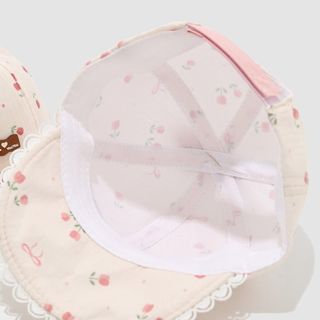 Mũ Lưỡi Trai Trẻ Em Bé Gái – Vành Mềm, Chống Nắng, Thiết Kế Cute Có Nơ Mùa Xuân & Thu AB69