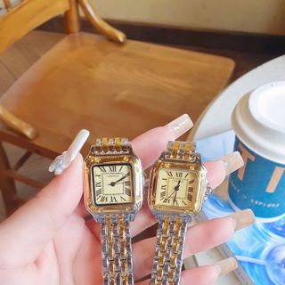 SÂLE ĐỒNG HỒ NỮ TRUNG CẤP  KATIER MẶT VUÔNG KHOÁ BƯỚM