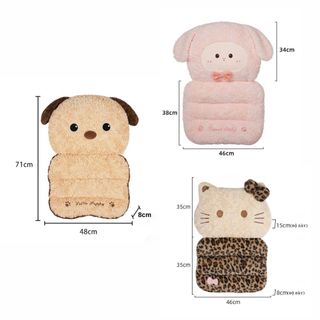(BÁN SỈ) Đệm Ghế Ô Tô Đa Năng 2in1 Lông Mềm Mịn, Đệm Ngồi Tựa Lưng Êm Ái Trang Trí Nội Thất Xe | KhaiHuyAuto