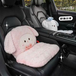 (BÁN SỈ) Đệm Ghế Ô Tô Đa Năng 2in1 Lông Mềm Mịn, Đệm Ngồi Tựa Lưng Êm Ái Trang Trí Nội Thất Xe | KhaiHuyAuto