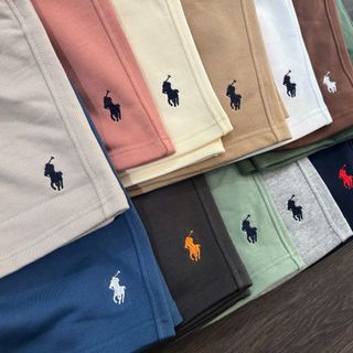 Quần short nỉ nam. Chất vải nỉ cua chính phẩm dày mịn. Logo đặc thêu.