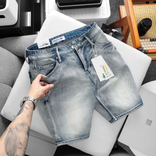 Short Jean nam Full 6 Colors.  Chất jean chính phẩm co giản xịn sò dày dặn fom slim ngang gối.