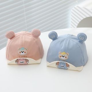 Mũ Lưỡi Trai Trẻ Em – Hình Gấu Nhỏ Dễ Thương, Vành Mỏng Mềm, Chống Nắng Mùa Xuân & Thu AB60