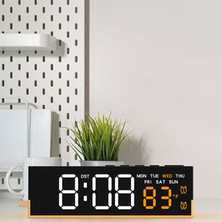 Đồng Hồ Báo Thức Thông Minh Màn Hình Lớn – Decor Bàn Học, Phòng Ngủ Sang Trọng TT4