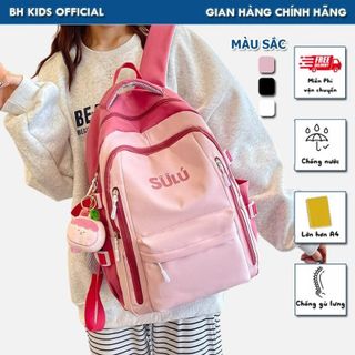 Balo nam nữ SuLú BH Kids, chất liệu vải Oxford chống thấm nước,nhiều ngăn phân loại, đựng được laptop 17inch - CH137