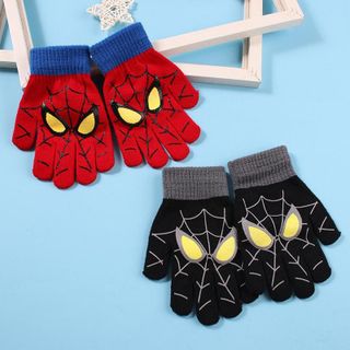 Gang tay len dệt kim in hình NGƯỜI NHỆN (SPIDER MAN), phù hợp cho bé từ 3- 10 tuổi - Găng tay Mùa đông CH187