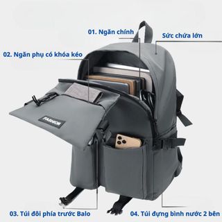 Balo nam nữ Ulzzang BH Kids, Phiên Bản Classic, Thời Trang Hàn Quốc Cao Cấp, Vải Oxford chống thấm nước CH135 - BH Kids