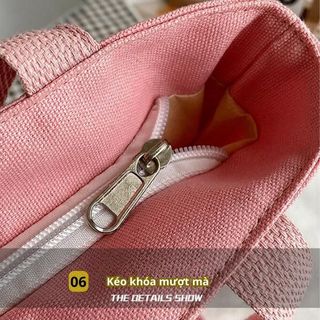 Túi đeo chéo BH Kids họa tiết Bò Sữa, phiên bản Hàn Quốc; vải Canvas, đựng vừa Ipad, sách A4 - CH123