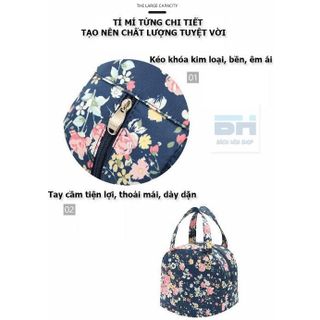 Túi đựng cơm giữ nhiệt BH Kids, túi đựng bình sữa, dã ngoại - Vải Oxford D600 chống nước TH75