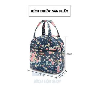 Túi đựng cơm giữ nhiệt BH Kids, túi đựng bình sữa, dã ngoại - Vải Oxford D600 chống nước TH75